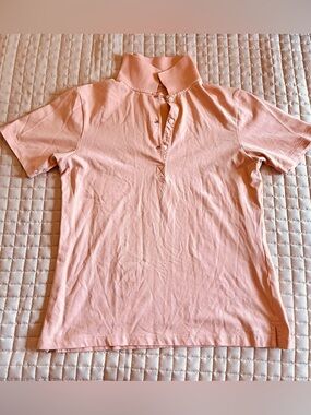 Patagonia W Salmon Pink Polo Shirt - sz S